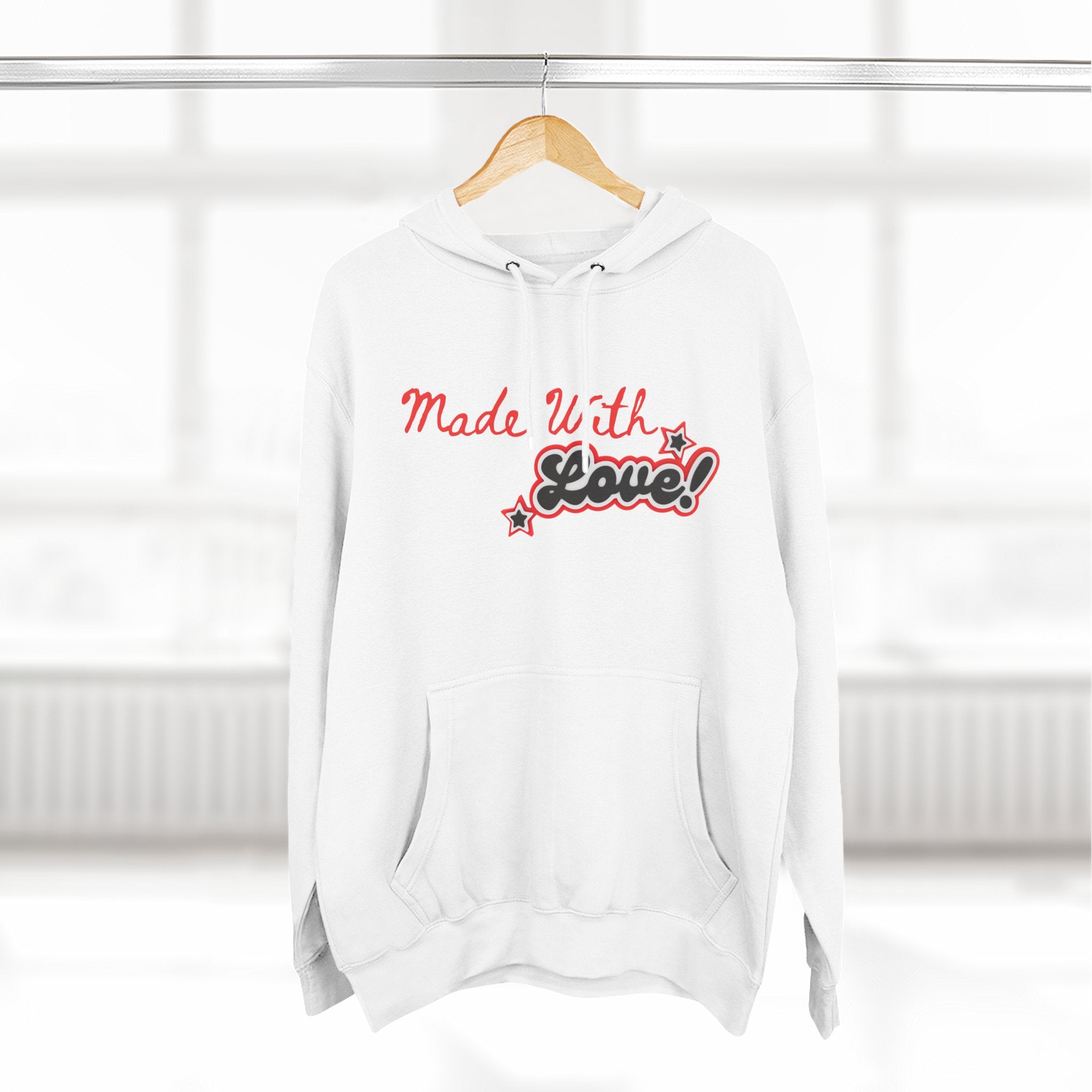 Made With Love Hoodie with Cozy Fleece Pullover