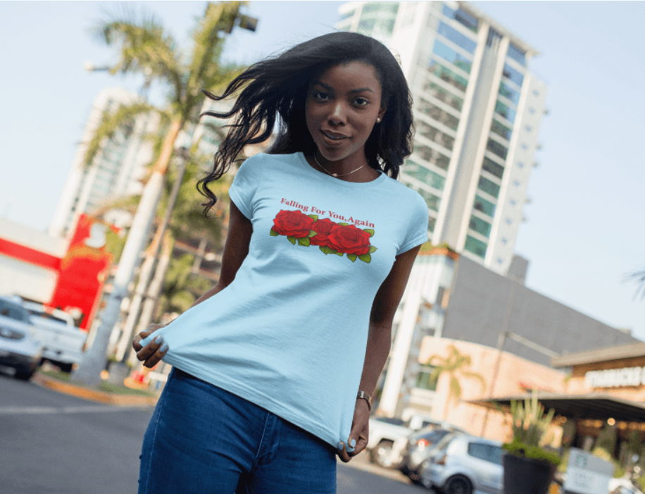 Falling For You Again Rose T-Shirt for Valentine Day